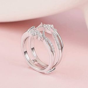 SHELOVES Rose Gold Plated Guard Ring Enhancers for Engagement Rings